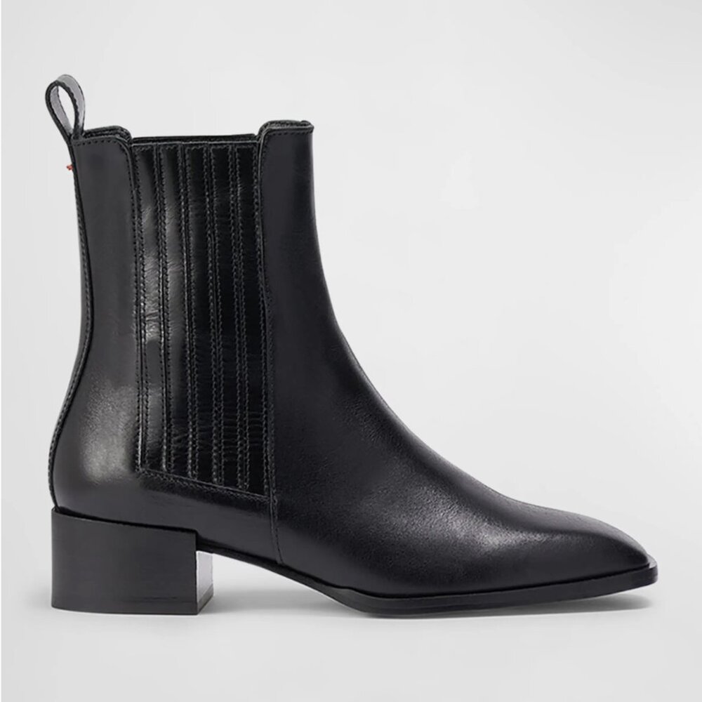 NEW Aeyde Neil Calfskin Leather Boots Black 41